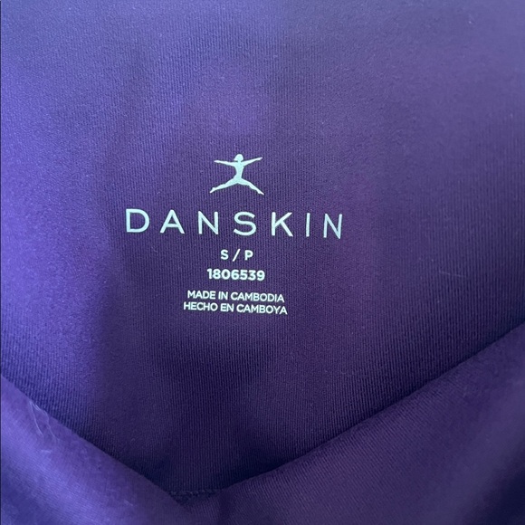 NWOT Danskin Purple Active Leggings High-Waisted Cropped S - Picture 6 of 6